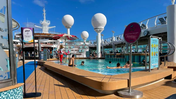 Orlando Eua Setembro 2021 Área Piscina Bordo Royal Caribbean Mariner — Fotografia de Stock