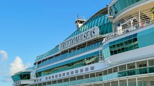 Nassau Bahama September 2021 Het Royal Caribbean Cruise Ship Freedom — Stockfoto