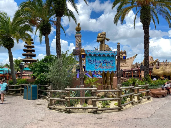 Orlando Julio 2020 Entrada Las Alfombras Mágicas Aladdin Magic Kingdom —  Fotos de Stock