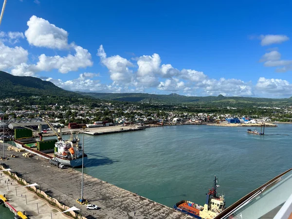 Puerto Plata Enero 2022 Vista Aérea Del Puerto Puerto Plata — Foto de Stock