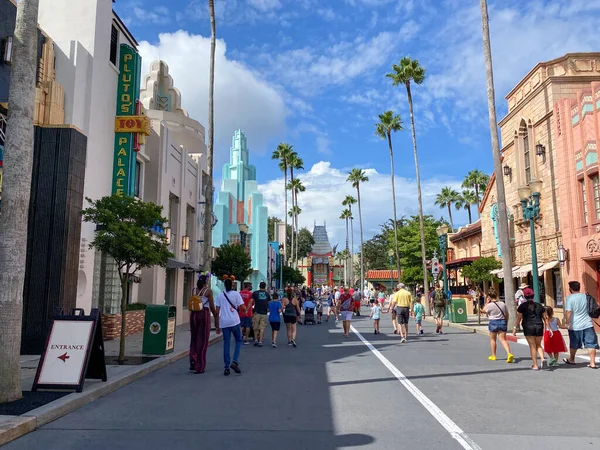 Orlando Usa August 2020 People Walking Hollywood Studios Walt Disney — Stock Photo, Image