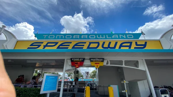 Orlando Usa Juillet 2020 Entrée Speedway Dans Magic Kingdom Walt — Photo