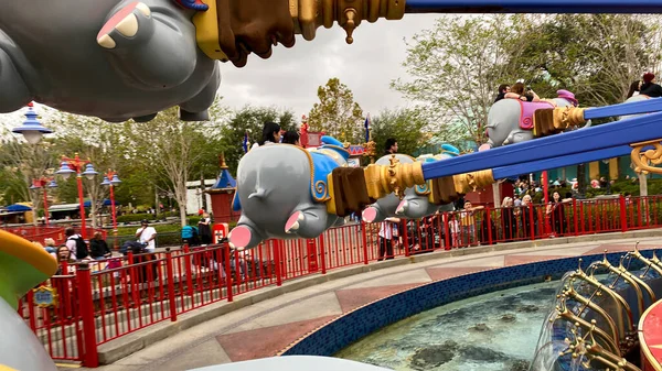 Orlando Usa December 2019 Dumbo Flying Elephant Ride Magic Kingdom — Stock Photo, Image