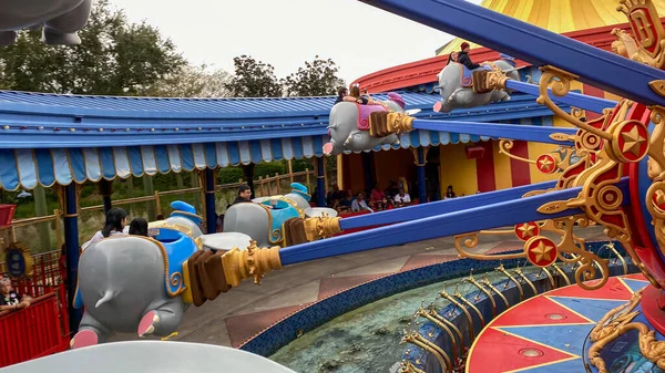 Orlando Eua Dezembro 2019 Dumbo Passeio Elefante Voador Magic Kingdom — Fotografia de Stock