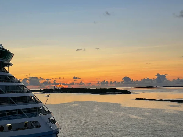Bahamas September 2021 Antenn Utsikt Över Segling Coco Cay Royal — Stockfoto