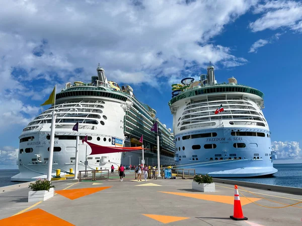 Bahama Szigetek 2021 Szeptember Royal Caribbean Cruise Ship Freedom Seas — Stock Fotó