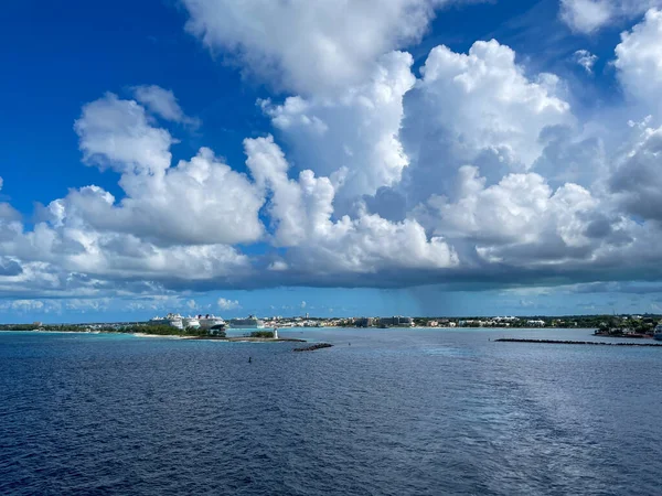 Nassau Bahamas Octubre 2021 Una Vista Aérea Del Puerto Cruceros — Foto de Stock