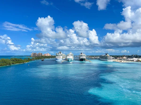 Nassau Bahamas Octubre 2021 Una Vista Aérea Del Puerto Cruceros —  Fotos de Stock