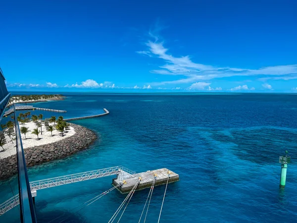 Una Vista Del Mar Caribe Desde Crucero —  Fotos de Stock