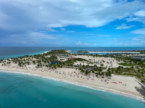 Ocean Cay Bahamas Octubre 2021 Una Vista Aérea Del Faro — Foto de Stock