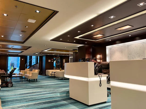 Orlando Usa Januari 2022 Concierge Area Haven Lounge Area Norwegian — Stockfoto