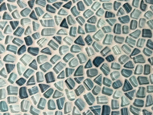 Tile Wall Bathroom Shades Blue Looks Sea Glass Which Can — Zdjęcie stockowe