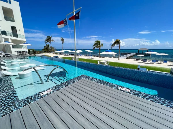 Cayman Islands June 2022 Rum Point Pool Rum Point Residences — Foto Stock