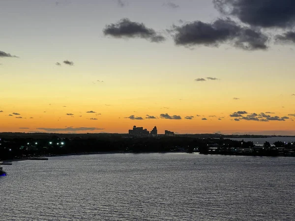 Nassau Bahamas January 2022 Aerial View Port Nassau Bahamas — 图库照片