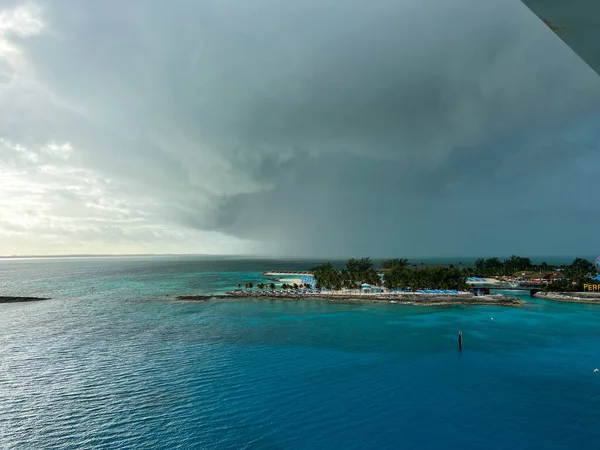 Coco Cay Bahamas February 2022 Aerial View Coco Cay Royal —  Fotos de Stock