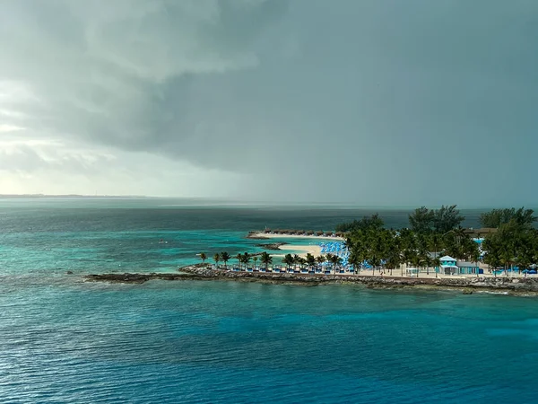 Coco Cay Bahamas February 2022 Aerial View Coco Cay Royal —  Fotos de Stock