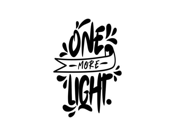 Vektör illüstrasyonunda beyaz arkaplan üzerine bir tane daha ışık harfi. Typography posteri, fotoğraf albümü, etiket, fotoğraf kaplamaları, tebrik kartları, tişörtler, çantalar.