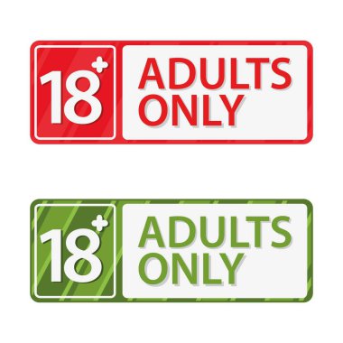 18 artı yetişkinler sadece vektör çizimi yapar. Borsa etiketi