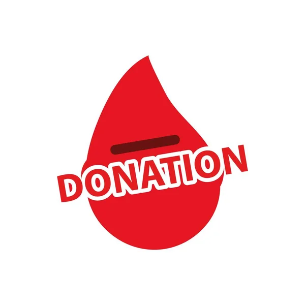 Icono Donantes Sangre Vector Ilustración Sobre Fondo Blanco — Vector de stock