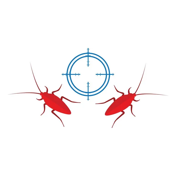 Targets Cockroaches Concept Get Rid Cockroaches — Stockvector