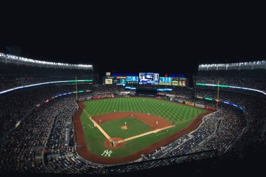 New York, NY, United States of America - July 19, 2019: New York Yankees playing Colorado Rockies