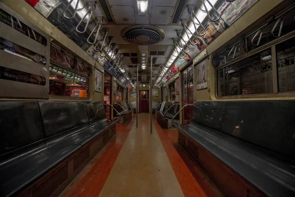 Brooklyn Usa July 2019 Vintage Subway Transit Cars — Stock fotografie