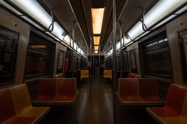 Brooklyn Usa July 2019 Vintage Subway Transit Cars — Fotografia de Stock