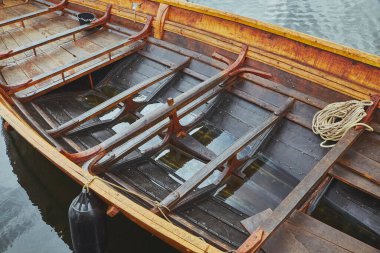 Moored ship in the Viking Ship Museum Denmark