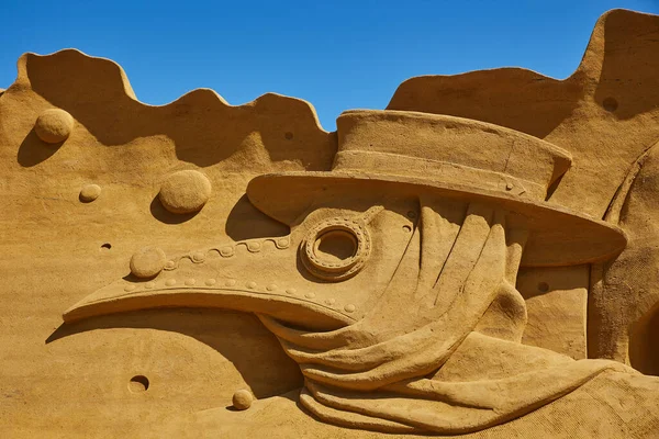 Sondervig Dänemark Juni 2022 Internationales Sandskulpturenfestival — Stockfoto