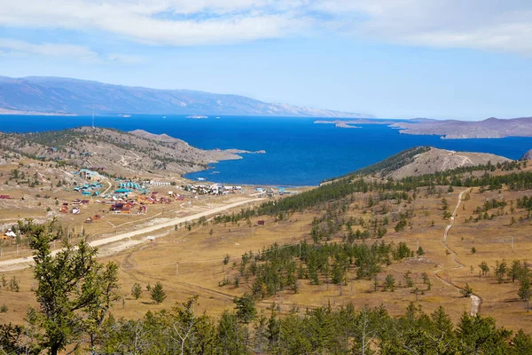 Lac Baikal Été Belle Vue Sur Les Baies Petite Mer — Photo