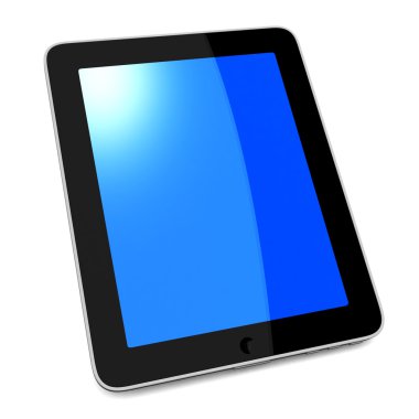 3D siyah tablet pc