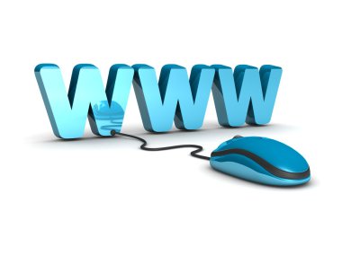 www internet. bilgisayar fare 3D çizimi