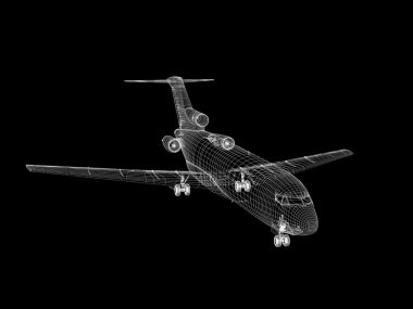 3D model jet uçak