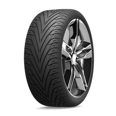 beyaz izole tekerlekli araba.