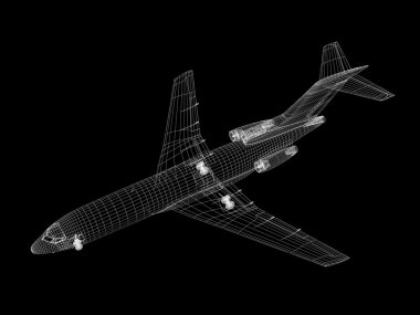 3D model jet uçak
