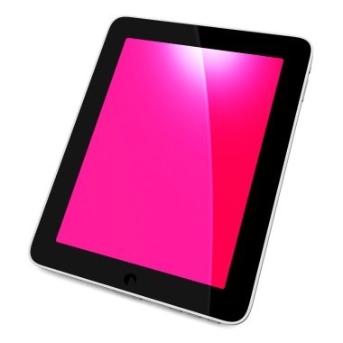 3D siyah tablet pc