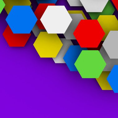 Altıgen kartları. poligonal boş geçmiş.