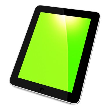 3D siyah tablet pc
