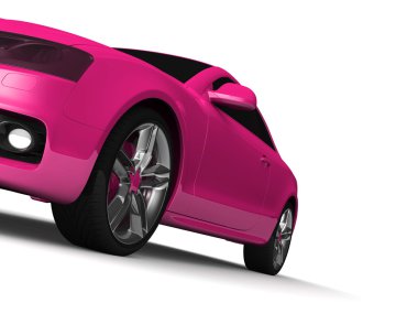 beyaz arkaplandaki araba