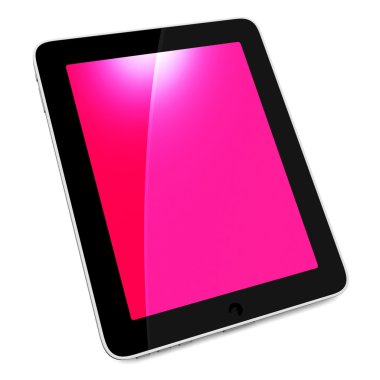 3D siyah tablet pc