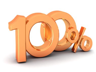 yüzde 100 indirim sembolü