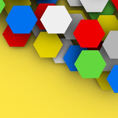 Altıgen kartları. poligonal boş geçmiş.