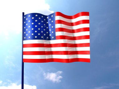 Bağımsızlık Günü için Amerikan Bayrağı.