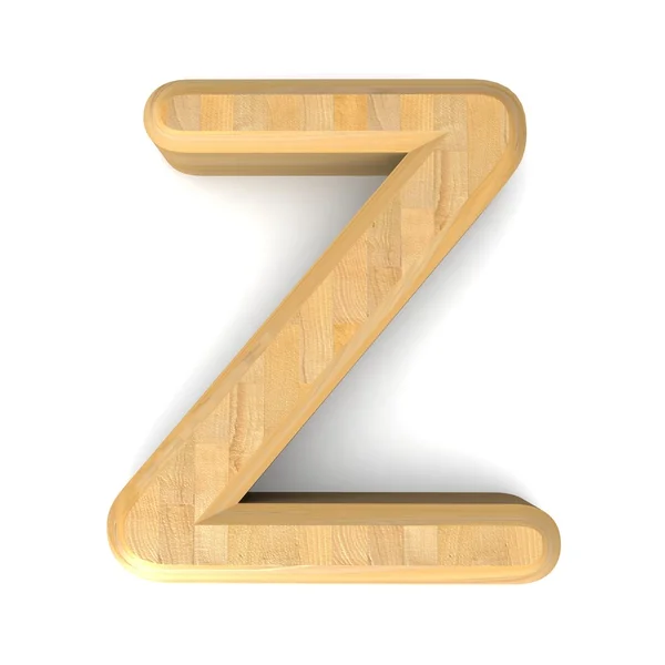 3d wooden letter Z. — Stock Photo, Image