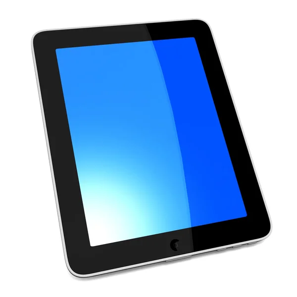 3D siyah tablet pc — Stok fotoğraf