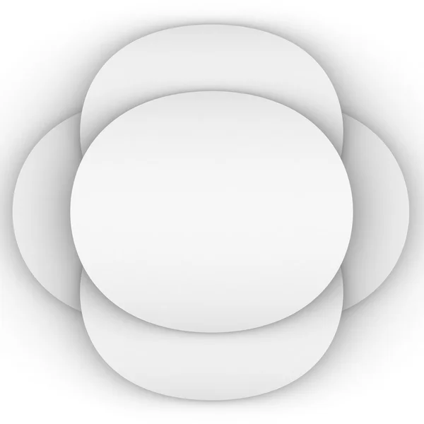 White ellipse banner on abstract circle background — Stock Photo, Image