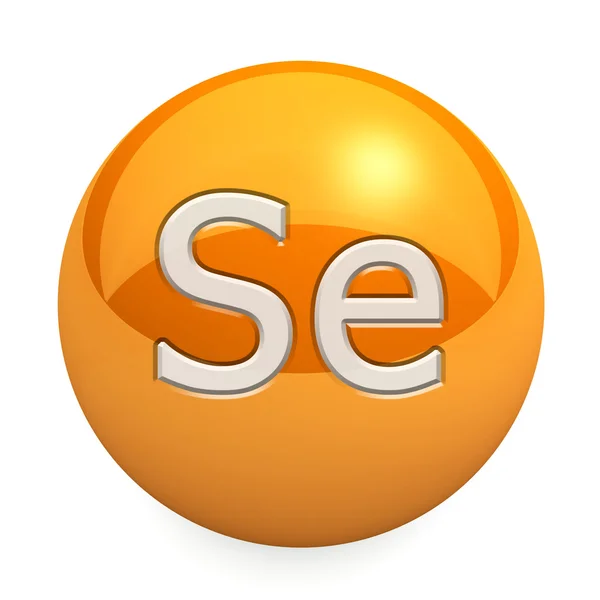 3D chemical element Se — Stock Photo, Image