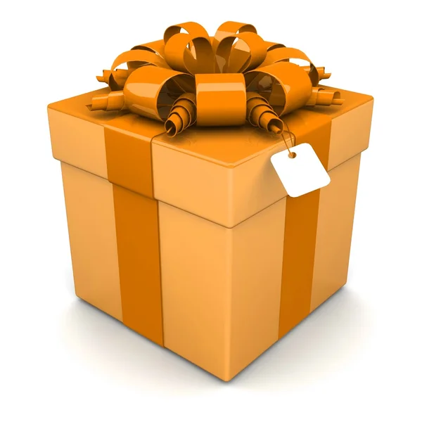 Gift box with ribbon — Stock Photo, Image