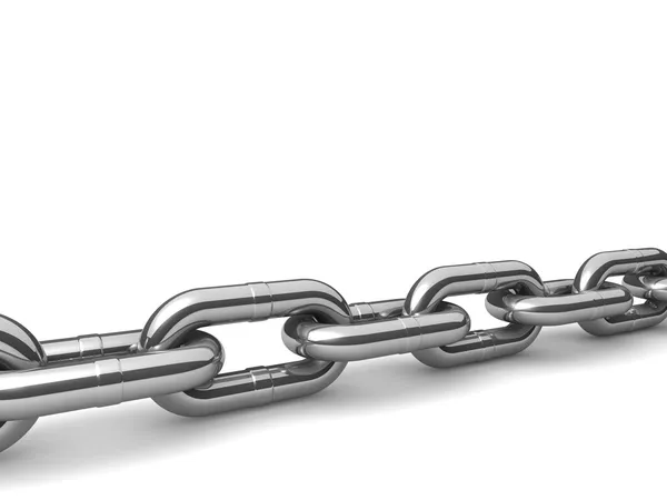 Abstract 3D illustration of a single chain link — Stock Photo, Image