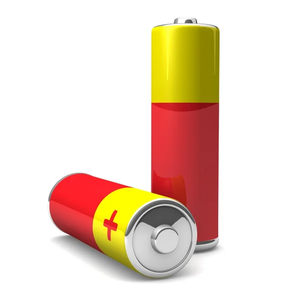 Batterie 3d AA — Foto Stock